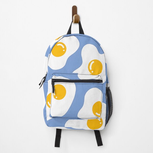 Item preview, Playful Fried Egg Pattern on Light Blue designed and sold by darkskinbender.
