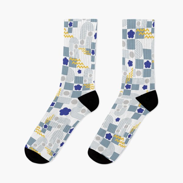 Item preview, Retro Geometric Abstract Pattern – Checkerboard Arch Design, Modern 80s Memphis Style Print designed and sold by Verve Studio.
