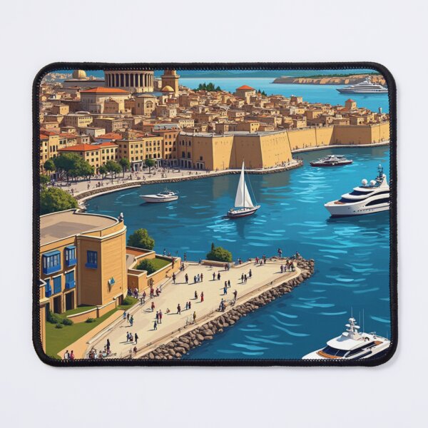 Item preview, Valletta Travel Poster, Perfect Gift for Travel Enthusiasts, Vintage Style Wall Art, Malta art for home decor, Valletta print. Sticker designed and sold by Thegalleryshop1.