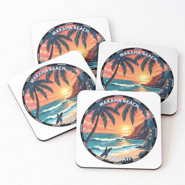 Item preview, Makaha Beach – Hawaii USA - Tropical surfing beach lifestyle designed and sold by inkNext.