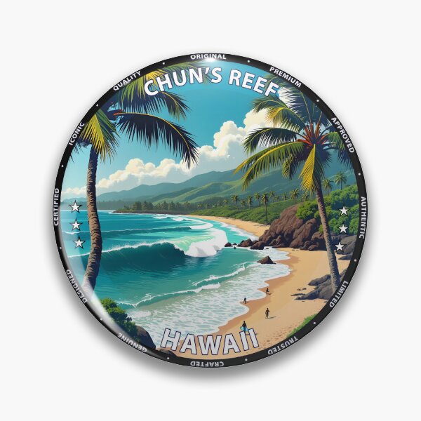 Item preview, Chun's Reef – Hawaii USA - Surf reef summer beach scene designed and sold by inkNext.