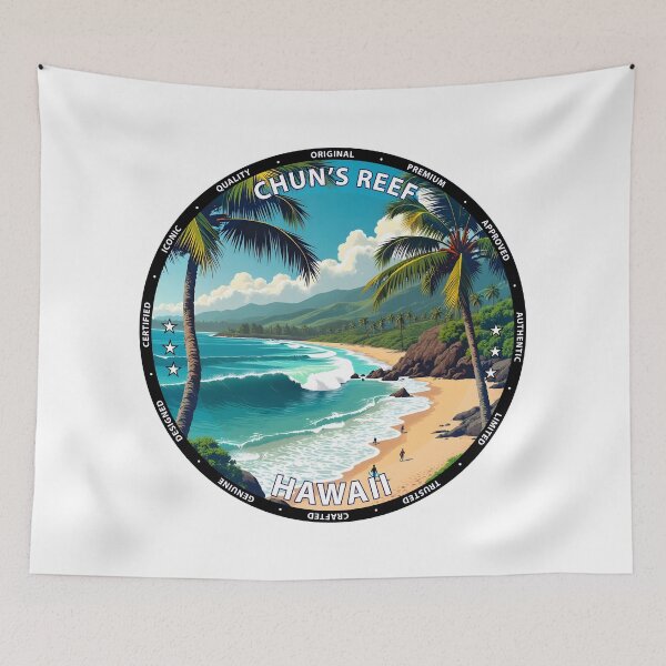 Item preview, Chun's Reef – Hawaii USA - Surf reef summer beach scene designed and sold by inkNext.