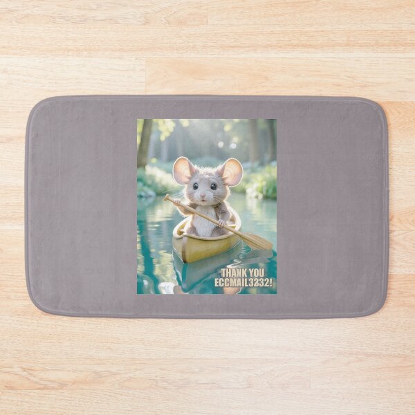 Item preview, Adorable Mouse Canoeing in Forest Stream designed and sold by Madison Leblanc.