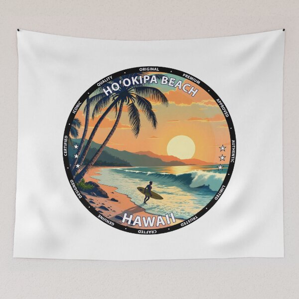 Item preview, Ho'okipa Beach – Hawaii USA - Windsurfing surf travel vibes designed and sold by inkNext.