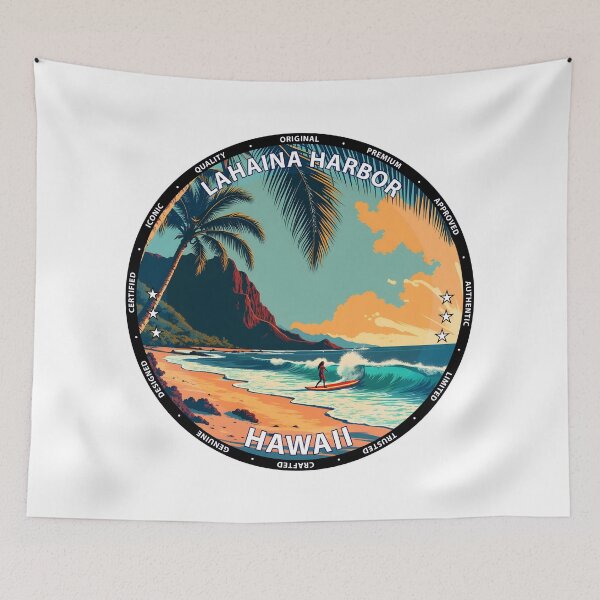 Item preview, Lahaina Harbor – Hawaii USA - surf coastal travel designed and sold by inkNext.