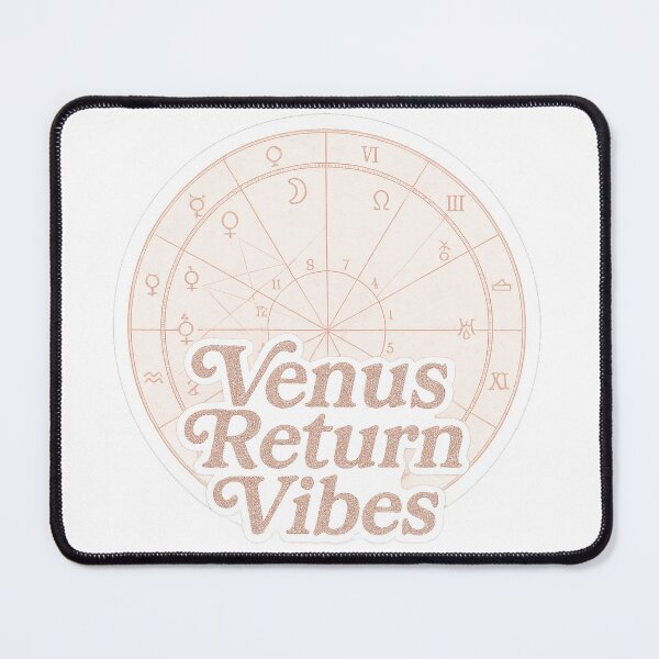 Item preview, Venus Return Vibes | Pink Astrology Chart Witchy Sticker & Printable Art | Printable Sticker | Astrology Printable designed and sold by HerDreamCodes.