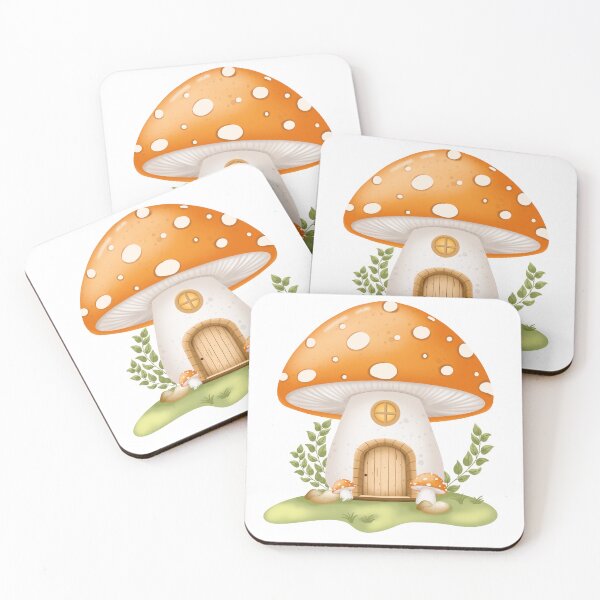 Item preview, fall mushroom house designed and sold by poonzapoon.