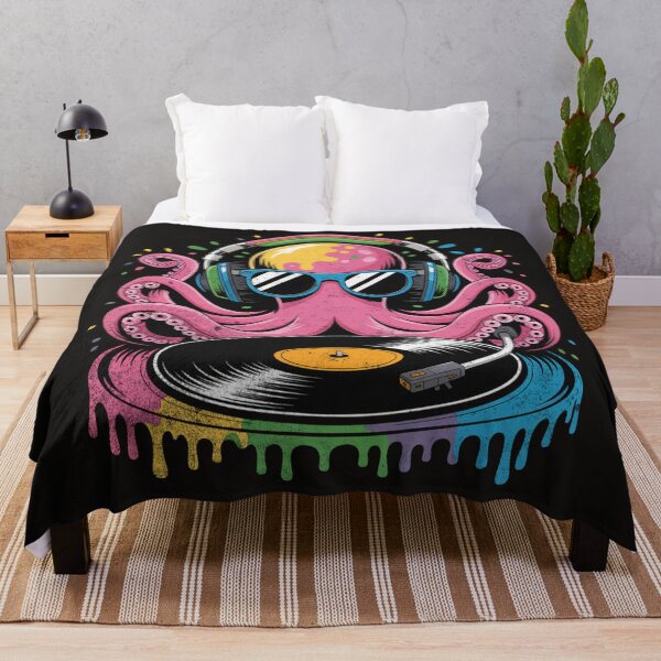 Item preview, DJ Octopus – Colorful Music Lover designed and sold by AwesomeBeyondLimits.