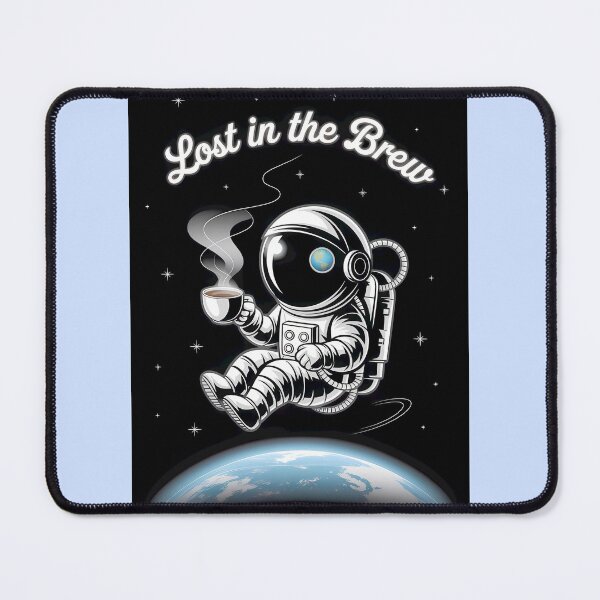 Item preview, Astronaut Lost in the Brew with Earth View designed and sold by Michelle Mcbride.