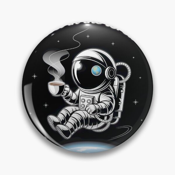 Item preview, Astronaut Lost in the Brew with Earth View designed and sold by Michelle Mcbride.