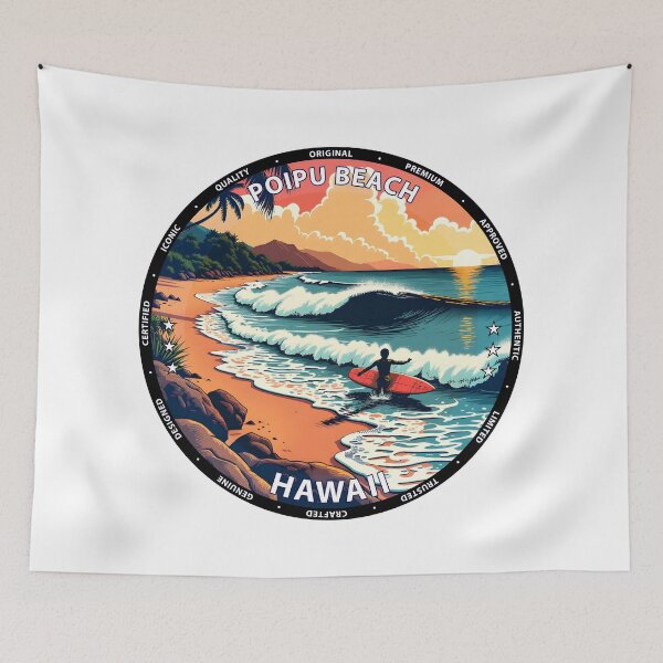 Item preview, Poipu Beach – Hawaii USA - Surfing tropical beach vacation designed and sold by inkNext.