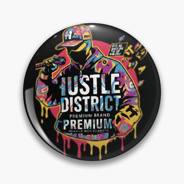 Artikelvorschau, Hustle District Premium-Marke entworfen und verkauft von Crystal234.