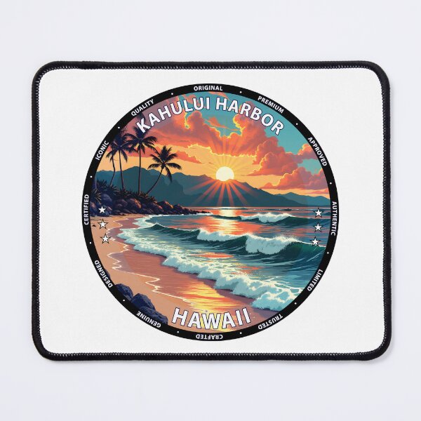 Item preview, Kahului Harbor – Hawaii USA - Surfing coastal summer vibes designed and sold by inkNext.