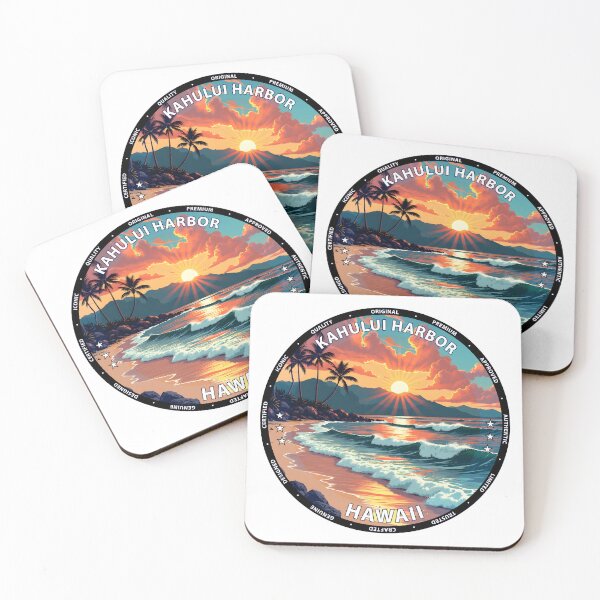 Item preview, Kahului Harbor – Hawaii USA - Surfing coastal summer vibes designed and sold by inkNext.