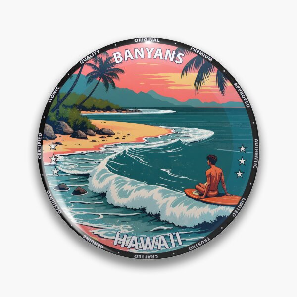 Item preview, Banyans – Hawaii USA - Surf reef break summer lifestyle designed and sold by inkNext.