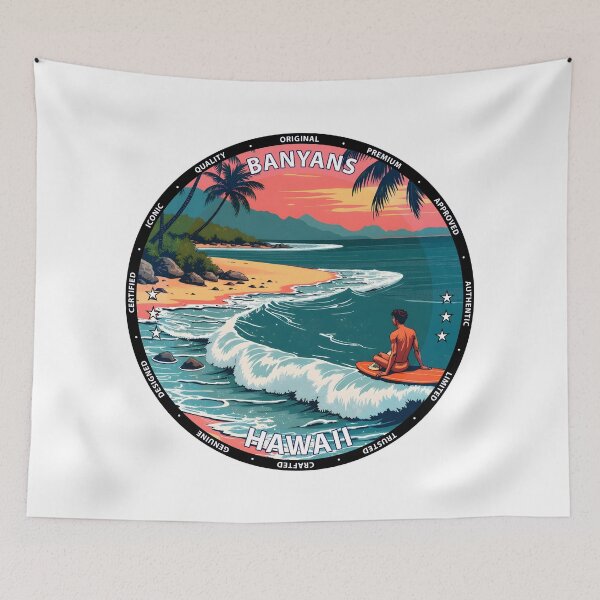 Item preview, Banyans – Hawaii USA - Surf reef break summer lifestyle designed and sold by inkNext.