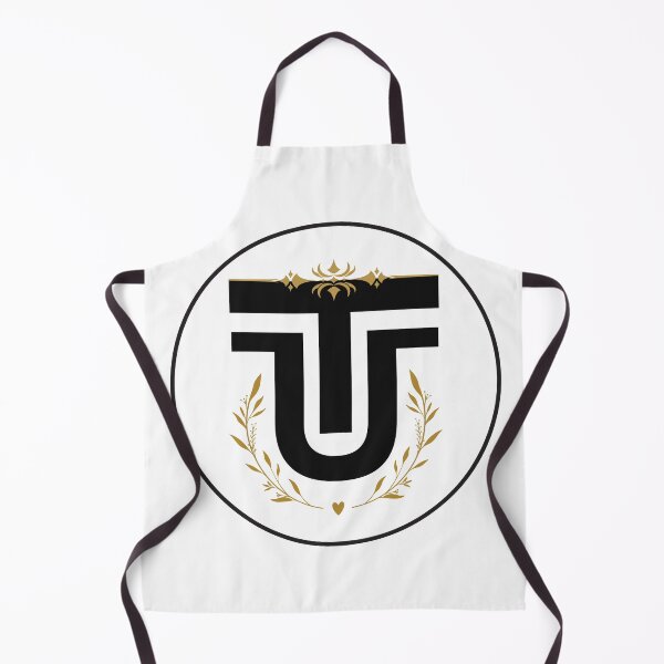 Item preview, Elegant Monogram “T & U” Logo with Golden Ornaments and Laurel Circle – Modern Black Design designed and sold by T&U.