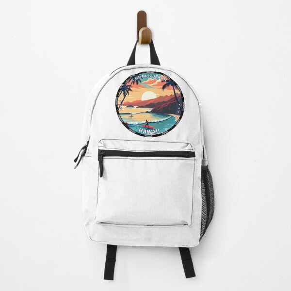 Item preview, Honl's Beach – Hawaii USA - Surfing tropical shoreline art designed and sold by inkNext.
