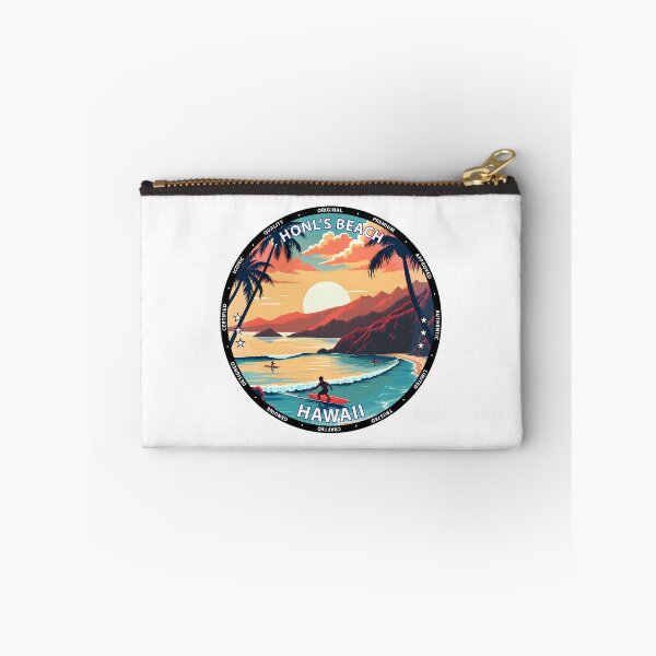 Item preview, Honl's Beach – Hawaii USA - Surfing tropical shoreline art designed and sold by inkNext.