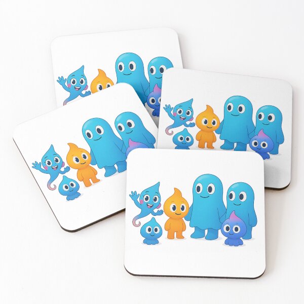 Item preview, Sparky, Bluey, Inky, Drip, Splash, and Aqua – Cartoon Character Crew designed and sold by OOriginalOne.