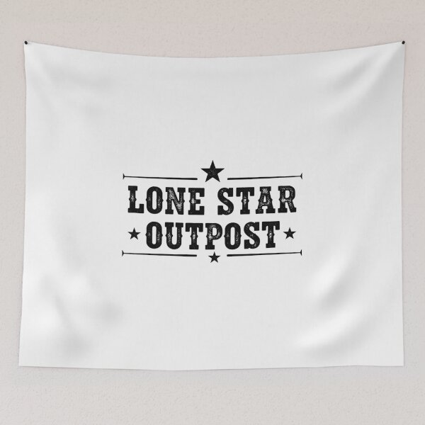 Item preview, Lone Star Outpost - Vintage Western Emblem Lone Star Outpost Vintage Western Cowboy T-Shirt designed and sold by Happyfreedom.