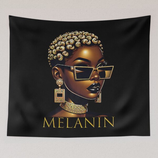 Item preview, Womens Black Gold Queen Melanin Gift designed and sold by mariannilda70.