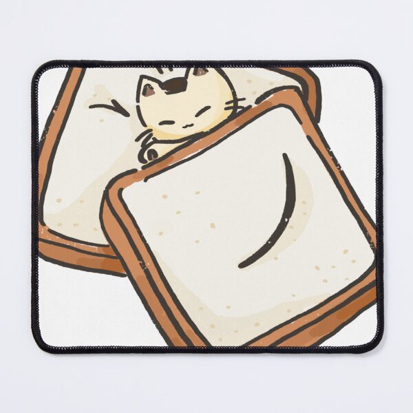 Item preview, Pudding the Cat in a Bread Sandwich – Cute Kawaii Illustration designed and sold by Sleepy-Town.