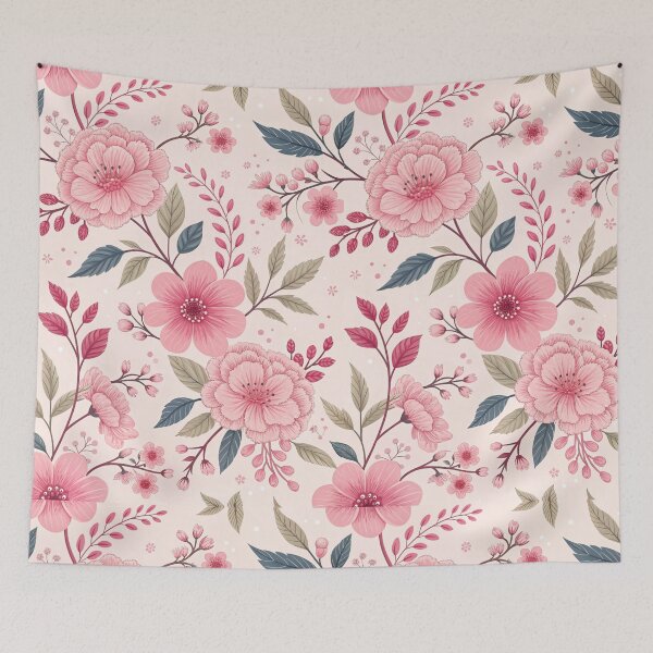Item preview, Pink Floral Design designed and sold by Erik Visnievskij.