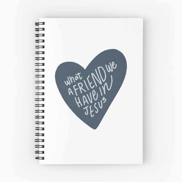 Item preview, What a Friend We Have In Jesus Heart Navy designed and sold by yoonhapark.