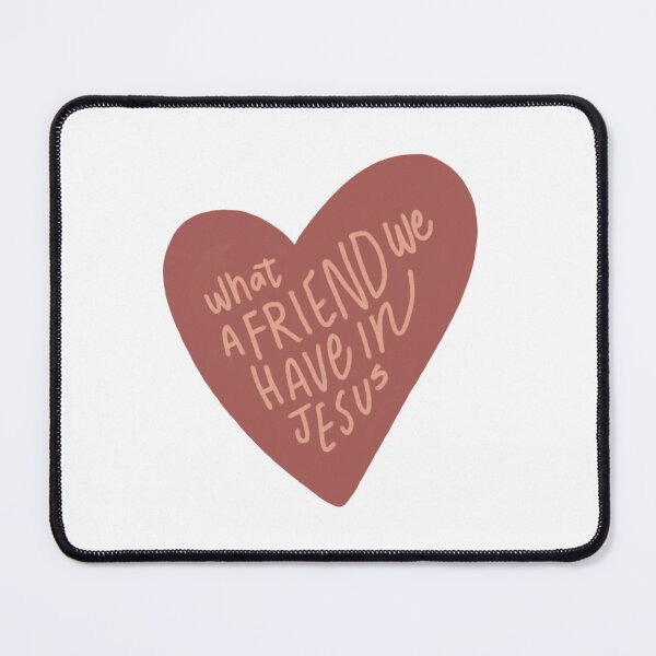 Item preview, What a Friend We Have In Jesus Heart Autumn Red designed and sold by yoonhapark.