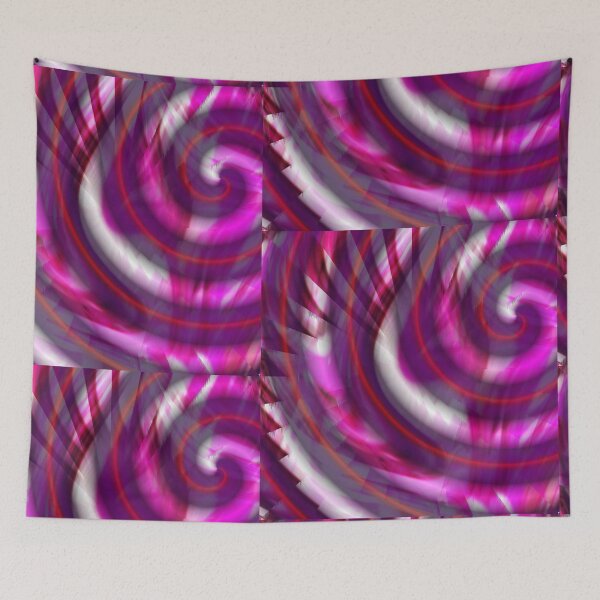 Item preview, Purple and pink spirals designed and sold by Tiia Vissak.