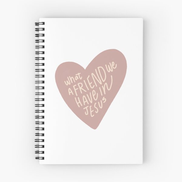 Item preview, What a Friend We Have In Jesus Heart Grey Pink designed and sold by yoonhapark.