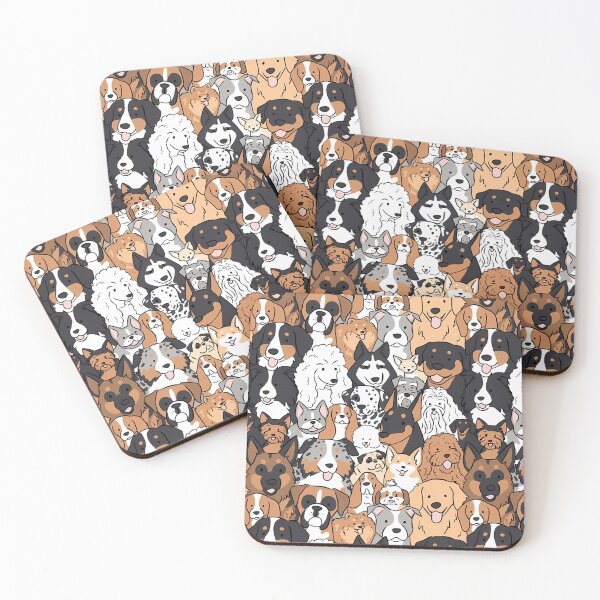 Item preview, Cartoon Dog Breeds Pattern designed and sold by darkskinbender.