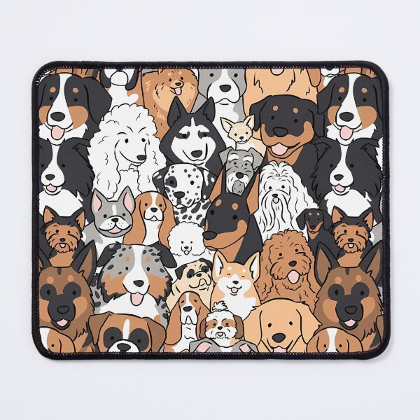 Item preview, Cartoon Dog Breeds Pattern designed and sold by darkskinbender.