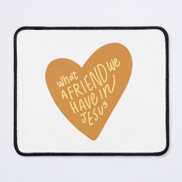 Item preview, What a Friend We Have In Jesus Heart Orange Yellow designed and sold by yoonhapark.