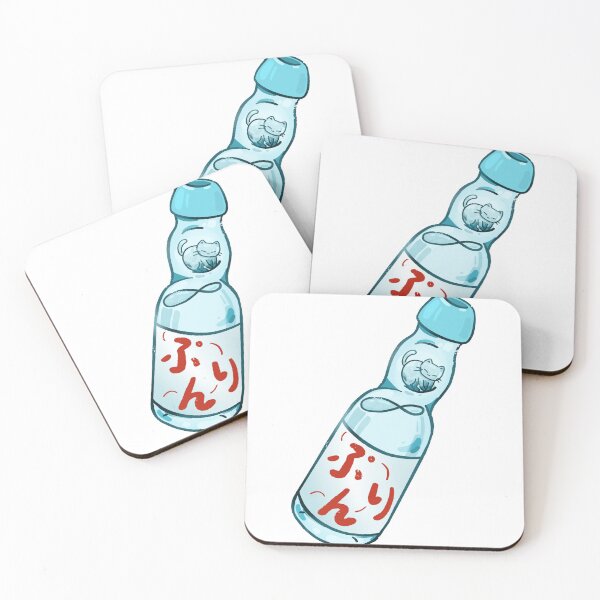Item preview, Pudding the Cat as Ramune Marble – Cute Kawaii Japanese Soda Illustration designed and sold by Sleepy-Town.