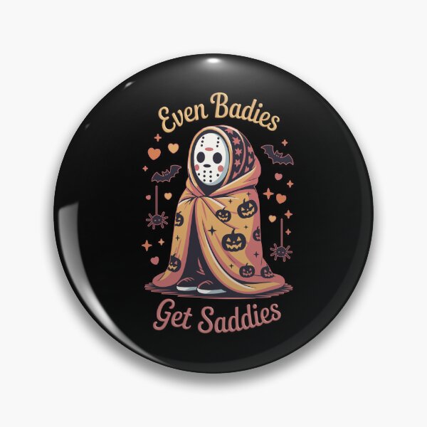 Item preview, Even Baddies Get Saddies – Cute Halloween Mask  designed and sold by danielliamgill.