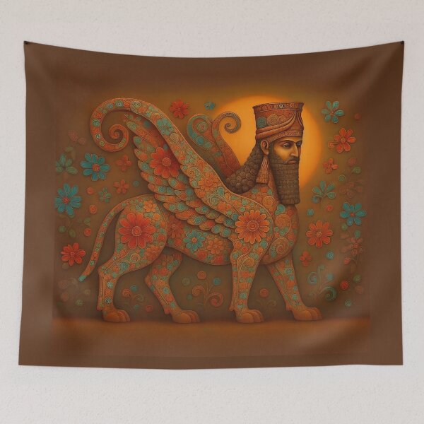 Item preview, Floral Guardian of Ashur designed and sold by doniainart.