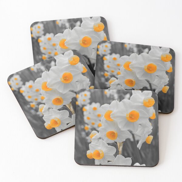 Item preview, Orange Blossoms in a World of Grey designed and sold by Yolanda Caporn Art.