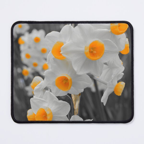 Item preview, Orange Blossoms in a World of Grey designed and sold by Yolanda Caporn Art.