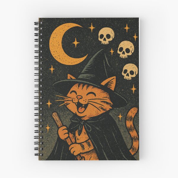 Item preview, the little witch on the broom, funny cat designed and sold by Mauswohn.