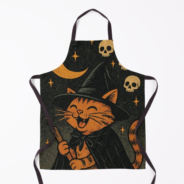Item preview, the little witch on the broom, funny cat designed and sold by Mauswohn.