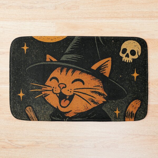 Item preview, the little witch on the broom, funny cat designed and sold by Mauswohn.