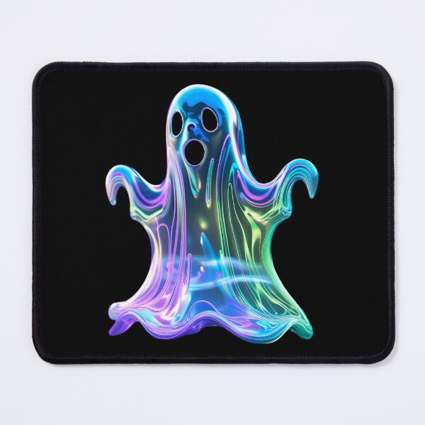 Item preview, Neon Holographic Ghost – Colorful Spooky  designed and sold by SamartkitDesign.