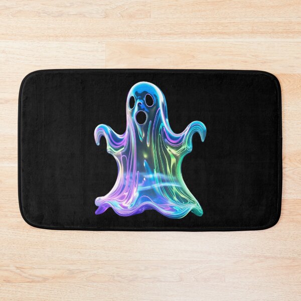 Item preview, Neon Holographic Ghost – Colorful Spooky  designed and sold by SamartkitDesign.
