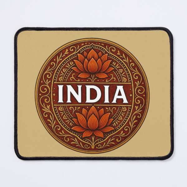 Item preview, India Provenance Plate - Lotus & Mandala Heritage Design designed and sold by Myra365Art.