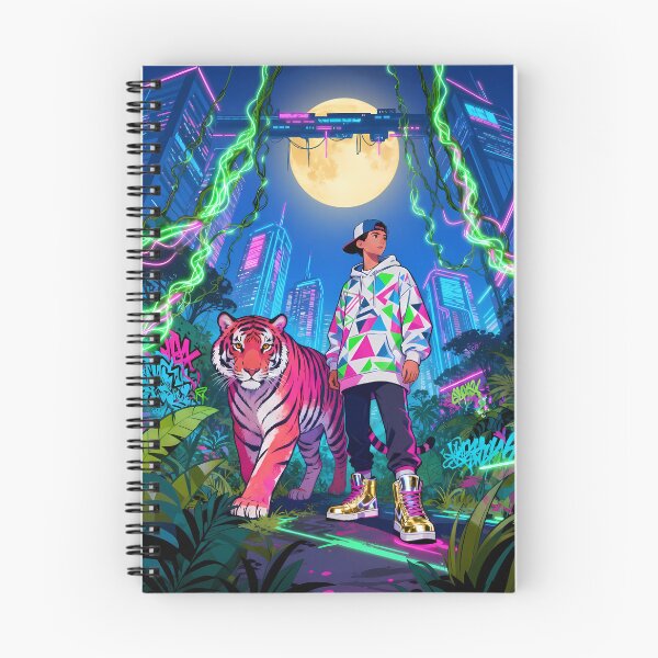 Artikelvorschau, Streetstyle-Boy und Tiger im Neon Circuit entworfen und verkauft von REDCLASH2002.