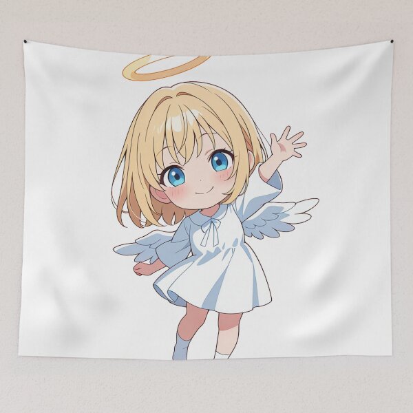 Aperçu de l'œuvre Fille ange chibi créée et vendue par animeclassmerc2.