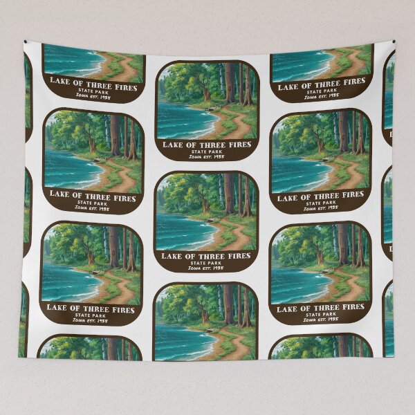 Item preview, Vintage Lake of Three Fires State Park (Iowa State Park) designed and sold by RabbitK.