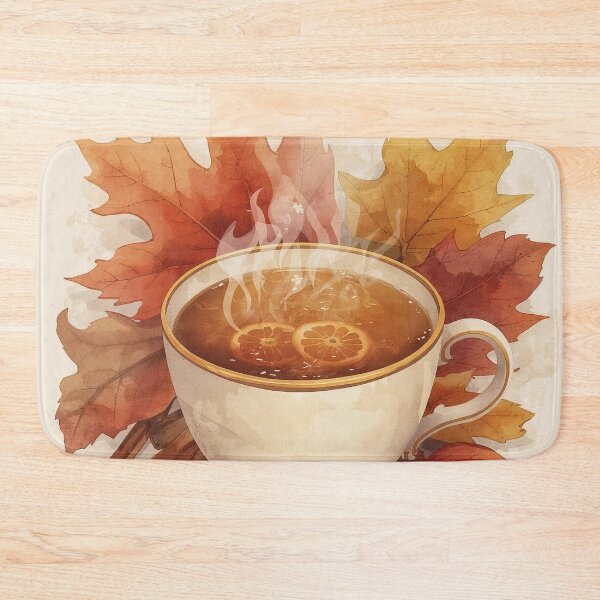 Item preview, Spiced Apple Cider – Cottagecore Autumn Teacup designed and sold by Deezyned.